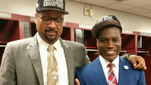 Mark May looking great in Ohio State's Sugar Bowl Champions Hat