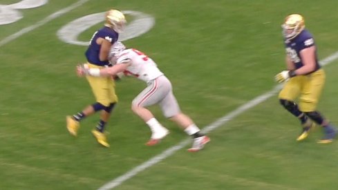 Joey Bosa ejected for targeting.