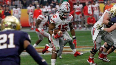 Ezekiel Elliott went out with a bang against Notre Dame in the Fiesta Bowl.