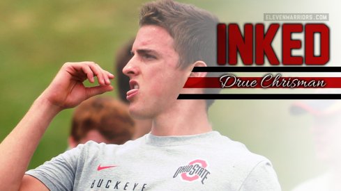 Inked: Drue Chrisman brings a powerful right leg as Ohio State's next punter.