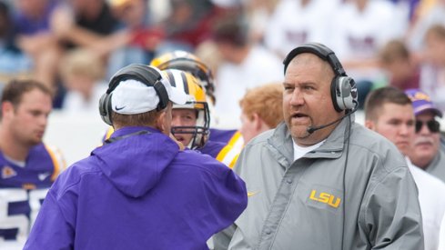 26 September 2009: LSU at Mississippi State - LSU OL coach Greg Studrawa - LSU won the game 30-26 against Mississippi State University at Davis Wade Stadium in Starkville, Mississippi.