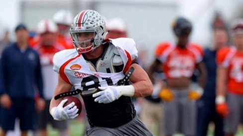 Ohio State tight end Nick Vannett played well in Mobile for the Senior Bowl.