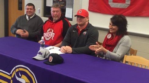 Gavin Cupp signs with Ohio State on Wednesday.
