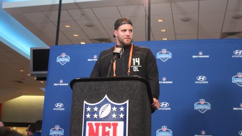 Taylor Decker is one of 14 Buckeyes at the NFL Combine this week.