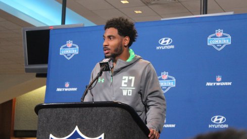 Photos from Thursday at the NFL Combine.