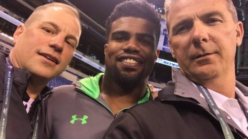 An Ohio State selfie at the NFL Combine.