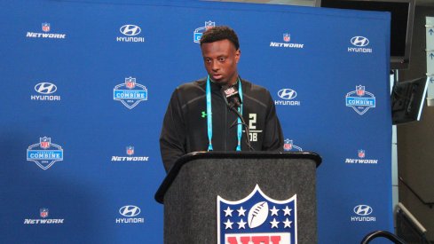 Photos from Saturday at the NFL Combine.