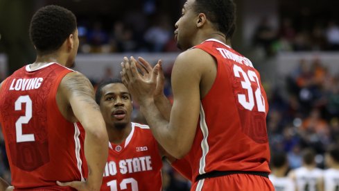 Ohio State huddles against Michigan State