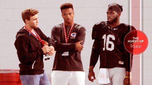 Tate Martell, Dorian Thompson-Robinson at Ohio State with JT Barrett.