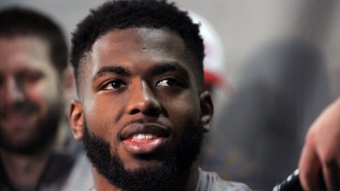 J.T. Barrett, Raekwon McMillan talk student appreciation day.