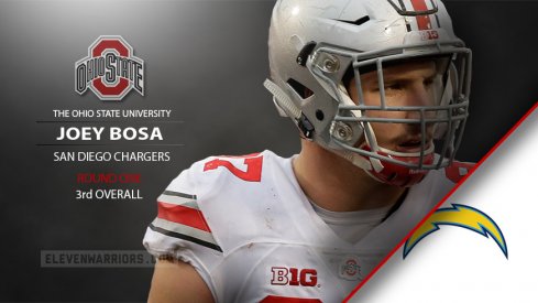 The San Diego drafted Joey Bosa third overall in the 2016 NFL Draft Thursday.