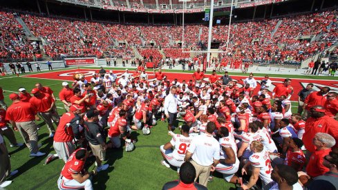 Urban Meyer and Ohio State at the 2015 spring game.