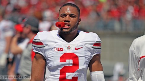 Marshon Lattimore at Saturday's spring game.