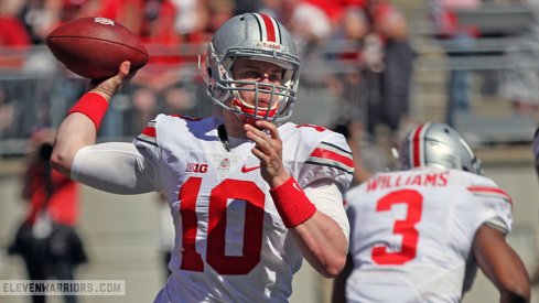 Joe Burrow played with confidence in Saturday's spring game.