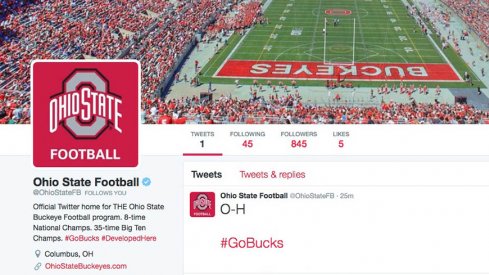 Ohio State Football finally has an official Twitter account.