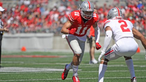 Austin Mack during Ohio State's 2016 spring game.