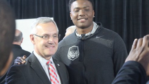 True freshman Dwayne Haskins is already on Urban Meyer's mind at quarterback.