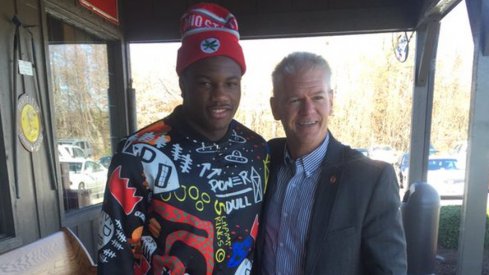 Wayne Davis and Kerry Coombs at a Cracker Barrel because that's awesome