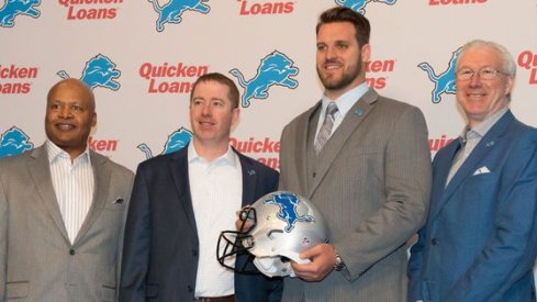 Taylor Decker is guaranteed nearly $11 million in his first NFL contract with the Detroit Lions.