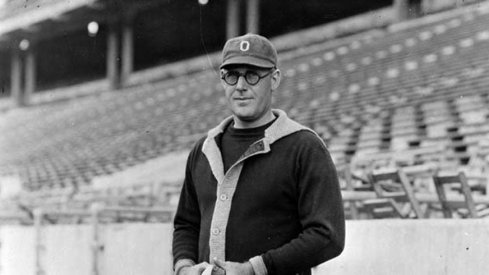 Ohio State head coach John Wilce poses for a photo at the 1921 Rose Bowl.