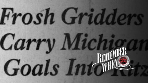 Remember when Ohio State's freshman grid machine carried off a Big House field goalpost after beating Michigan 38-0?