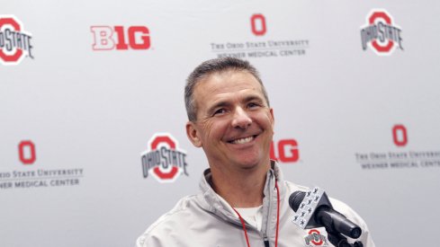 Urban Meyer is all smiles after his latest commitment.