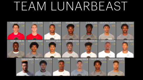 All of Ohio State's current commits will be on the Lunarbeast 7 on 7 team.