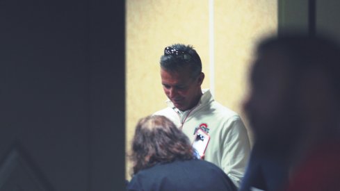 Urban Meyer discussed his summer Wednesday after his annual football camp in Geneva, Ohio.