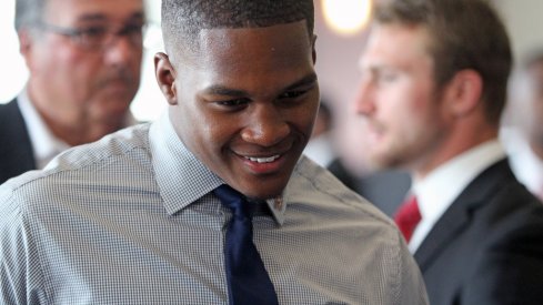 Raekwon McMillan is all smiles. 