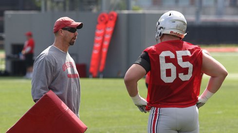 Senior center Pat Elflein.