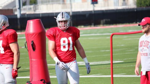 Freshman tight end Jake Hausmann