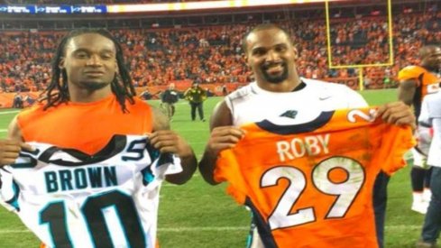 Bradley Roby and Philly Brown swap jerseys