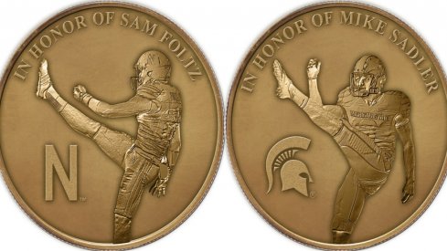 Sam Foltz Mike Sadler honorary coin.