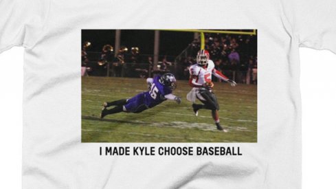 Braxton Miller's new shirt pokes fun at the Cubs' Kyle Schwarber