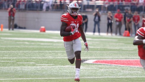 Parris Campbell had three touches for 42 yards before departing with an ankle injury versus Northwestern.