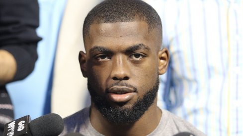 Ohio State quarterback J.T. Barrett meets the media.