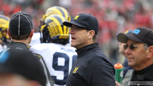 Jim Harbaugh is mad.