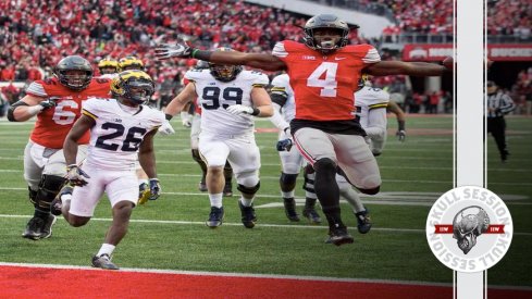 Curtis Samuel hits a stiff-arm for the November 27th 2016 Skull Session