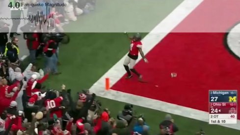 Curtis Samuel scores the game-winner against Michigan.