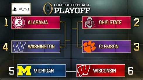 Ohio State is No. 2 in the College Football Playoff rankings.