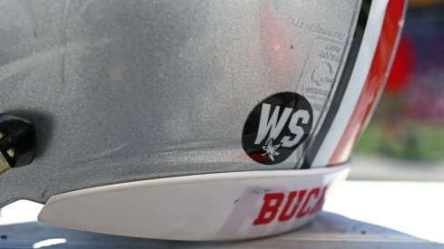 ohio state's helmet sticker in remembrance of will smith
