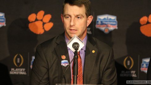 Clemson head coach Dabo Swinney. 