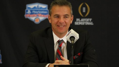 Urban Meyer was all smiles Friday morning. 