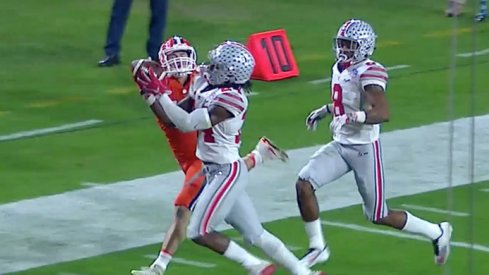 Ohio State's Malik Hooker pwns Clemson's Hunter Renfrow.