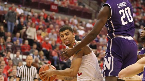 Ohio State's Marc Loving drives against Northwestern.