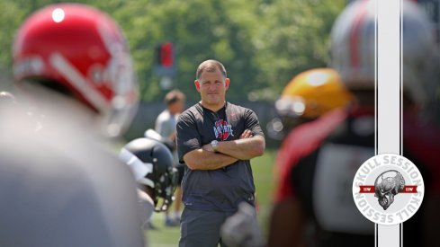 Greg Schiano observes the January 27th 2017 Skull Session