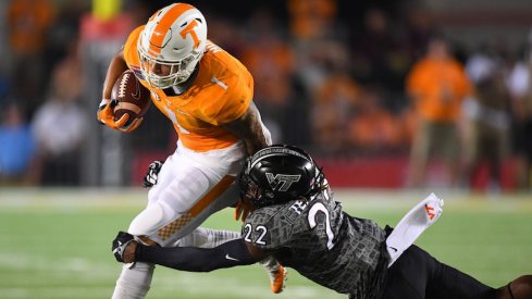 Former Tennessee running back Jalen Hurd will visit Ohio State this weekend.