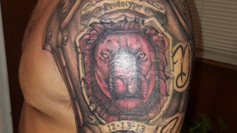 Former Ohio State commit Danny Clark's new ink.