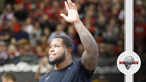 Ohio State's Mike Weber eyes the February 7th 2017 Skull Session