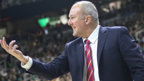 Ohio State coach Thad Matta at Michigan State. 